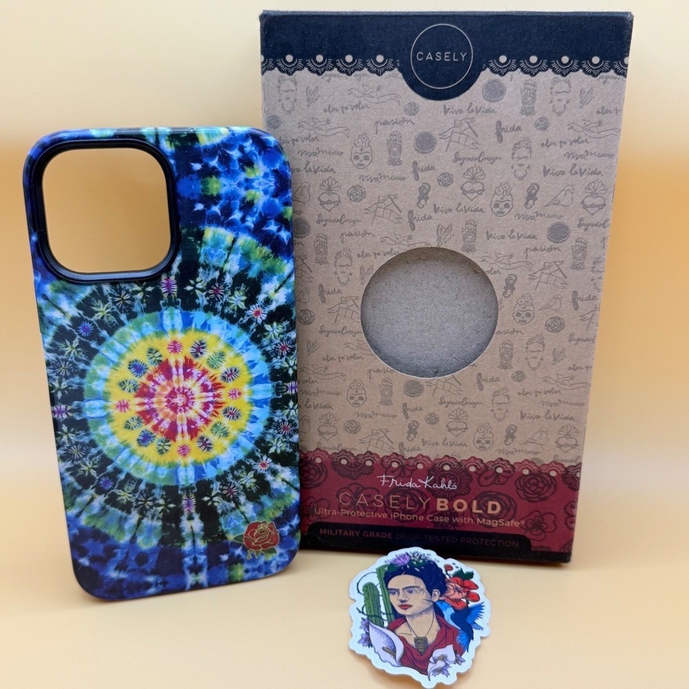 NEW IN BOX Casely IPhone 13 Pro Max Phone Case Tie Dye with Sticker MagSafe